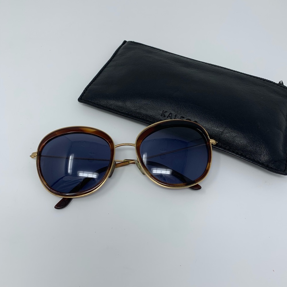 Kaleos Brown and Gold Sunglasses